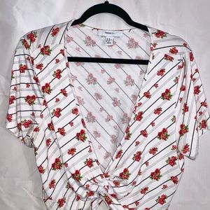 Floral crop top